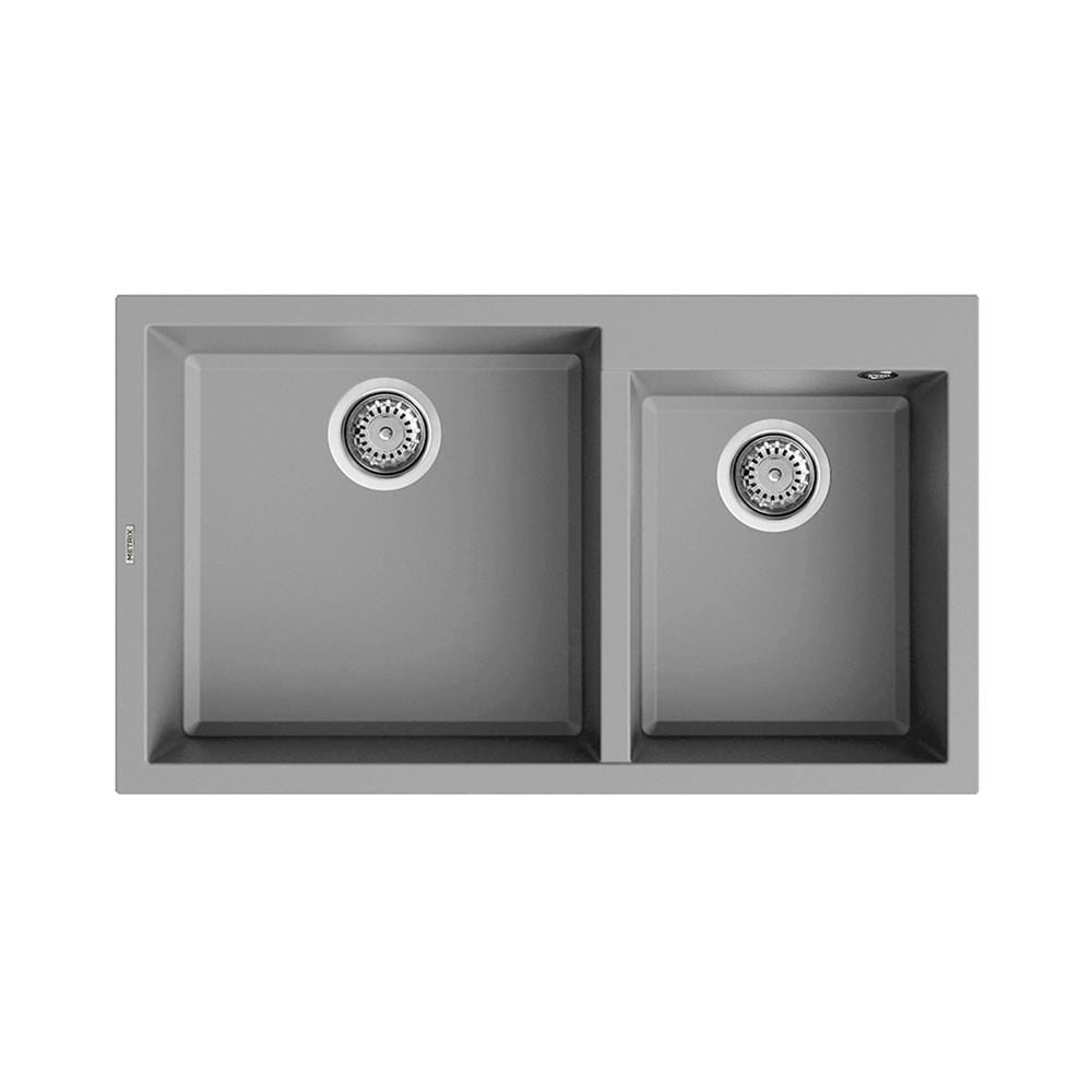 ซิงค์ฝัง 2 หลุม METRIX NES20CE สีปูนเปลือย