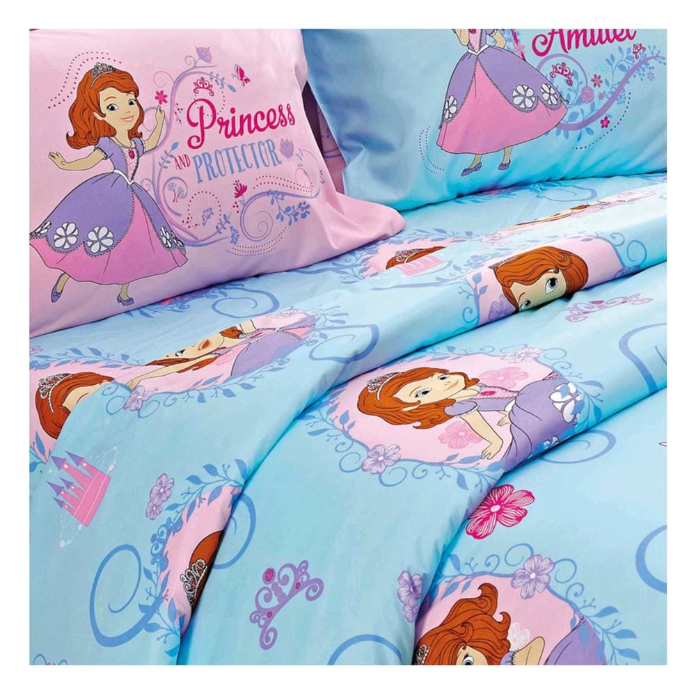 ชุดผ้าปูที่นอน 3.5 ฟุต 3 ชิ้น FOUNTAIN SOFIA THE FIRST FTC098