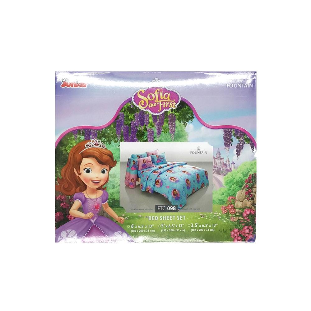 ชุดผ้าปูที่นอน 3.5 ฟุต 3 ชิ้น FOUNTAIN SOFIA THE FIRST FTC098