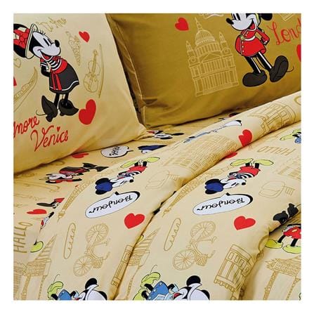 ชุดผ้าปูที่นอน 3.5 ฟุต 3 ชิ้น FOUNTAIN MICKEY MOUSE FTC112_1