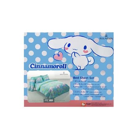 ชุดผ้าปูที่นอน 3.5 ฟุต 3 ชิ้น FOUNTAIN CINNAMOROLL FTC051_3