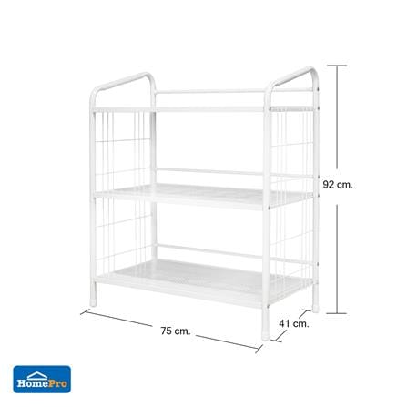 ชั้นวางของ 3 ชั้น ME LIVING RACK 75x41x92 ซม. สีขาว_5