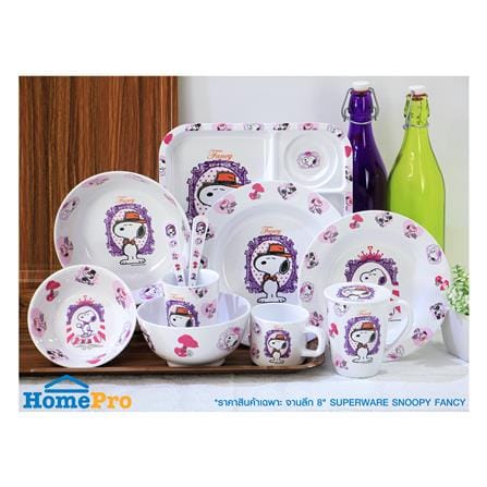 จานเมลามีนลึก 8 นิ้ว SUPERWARE SNOOPY FANCY_2
