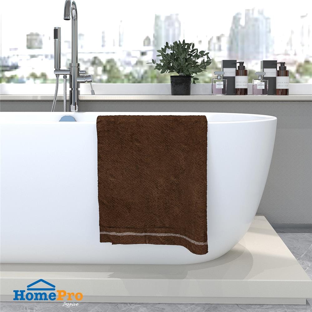 ผ้าขนหนู ME LIVING LUCIA 30X60 นิ้ว สี BROWN