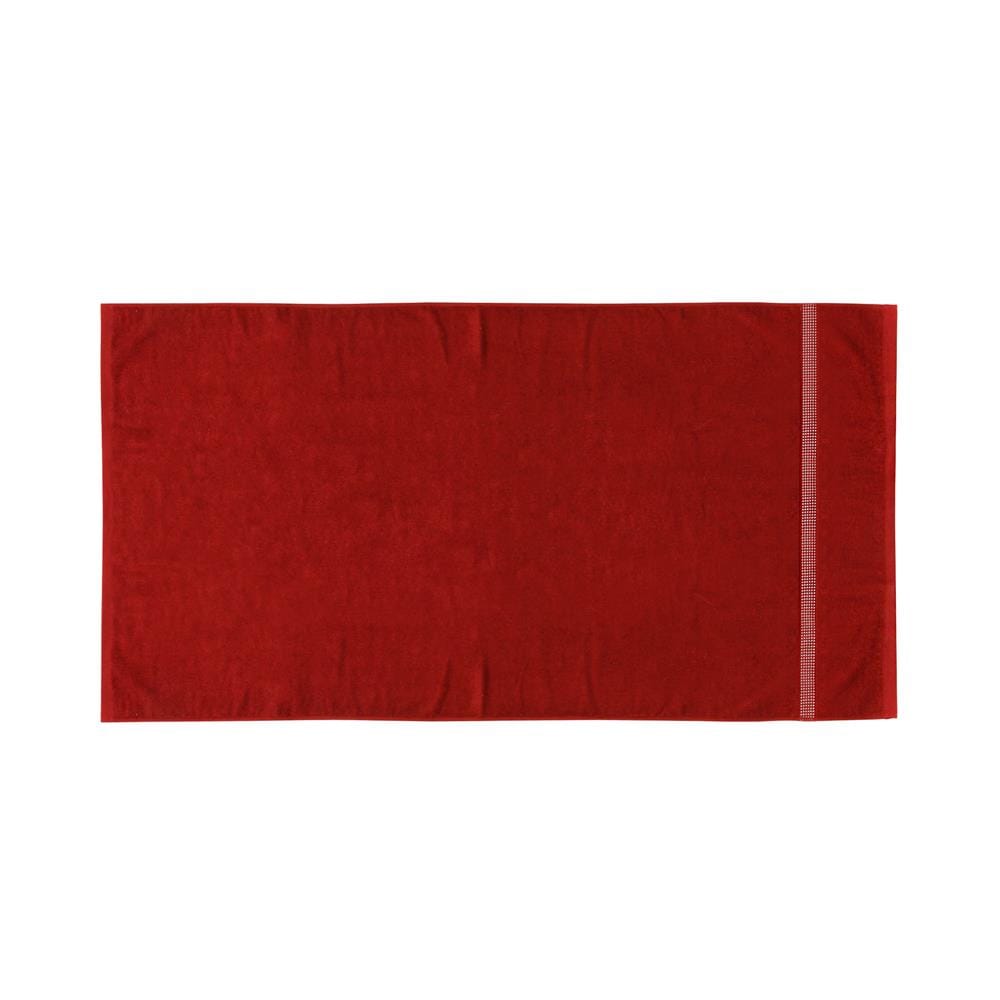 ผ้าขนหนู ME LIVING LUCIA 27X54 นิ้ว สี RED