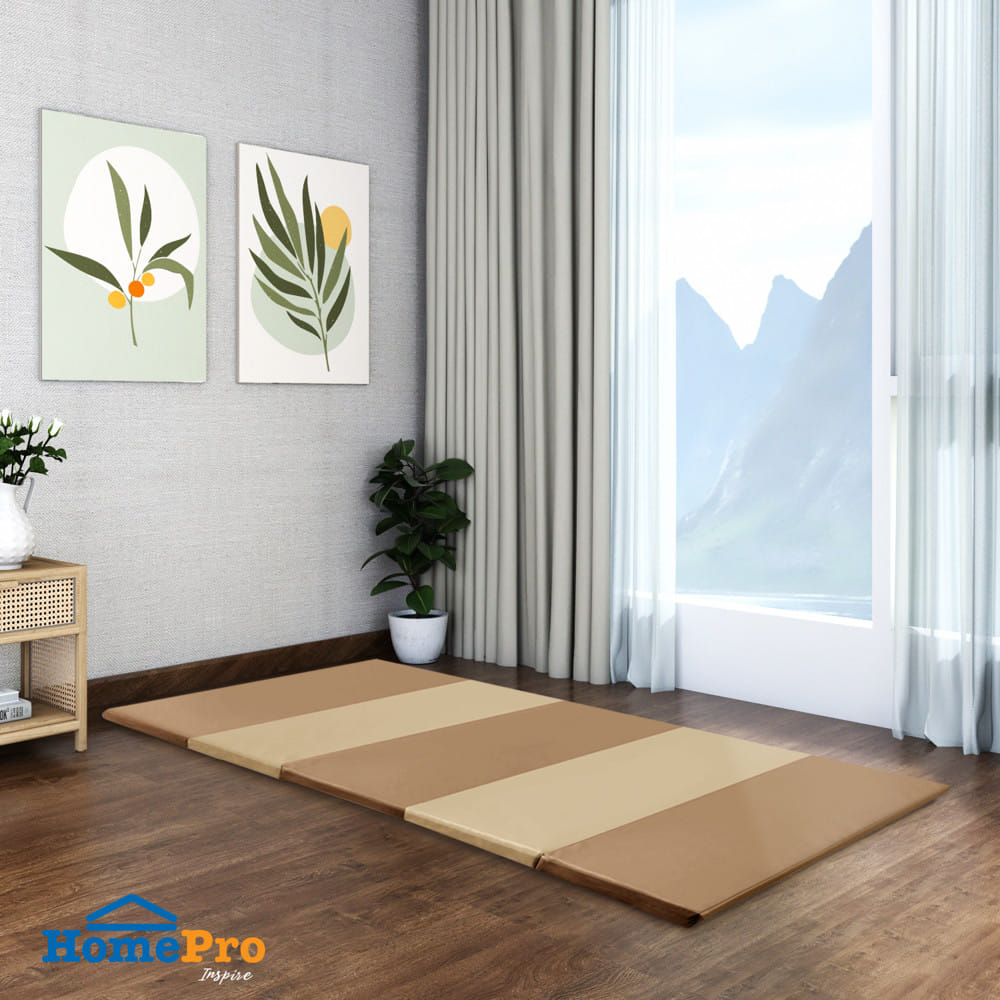 ที่นอนปิกนิก 5 พับ ME LIVING PIXAR 90x180 ซม. สี BROWN-BEIGE