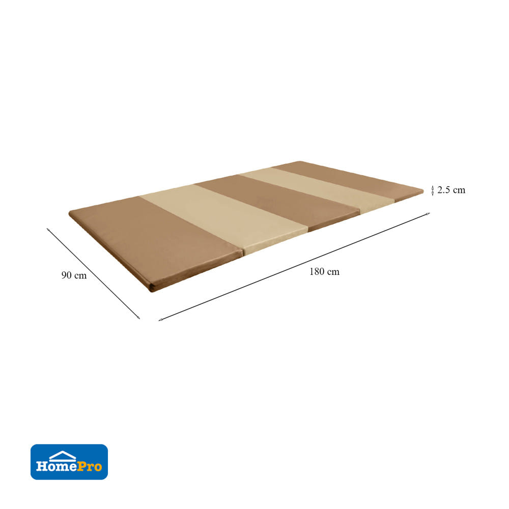ที่นอนปิกนิก 5 พับ ME LIVING PIXAR 90x180 ซม. สี BROWN-BEIGE