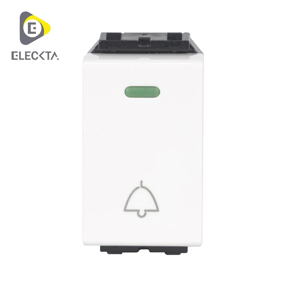 สวิตช์กดกระดิ่ง ELECKTA BASIC สีขาว