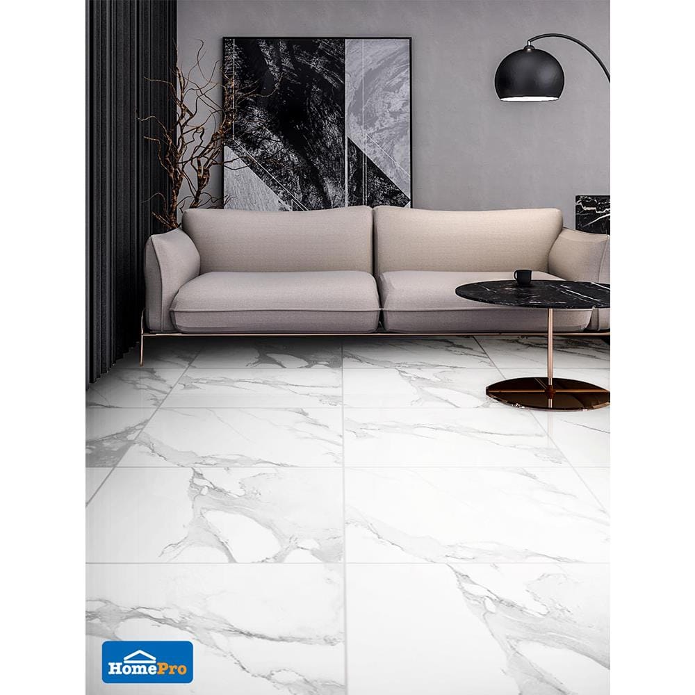กระเบื้องพื้นพอร์ซเลน 80x80 ซม. TARA เซนิซ่า ขาว A 1.92M2