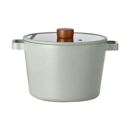 หม้อทรงสูงพร้อมฝา 22 ซม. NEOFLAM FIKA RESERVE FULL INDUCTION MIDNIGHT GREEN