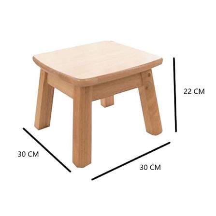 เก้าอี้สตูล BAAN FURNITURE MINI SVEN สีไม้ธรรมชาติ_4