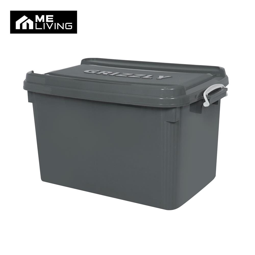 กล่องเก็บของ 100 ลิตร ME LIVING GRIZZLY 70x48x43 ซม. สีเทา