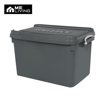 กล่องเก็บของ 100 ลิตร ME LIVING GRIZZLY 70x48x43 ซม. สีเทา_0