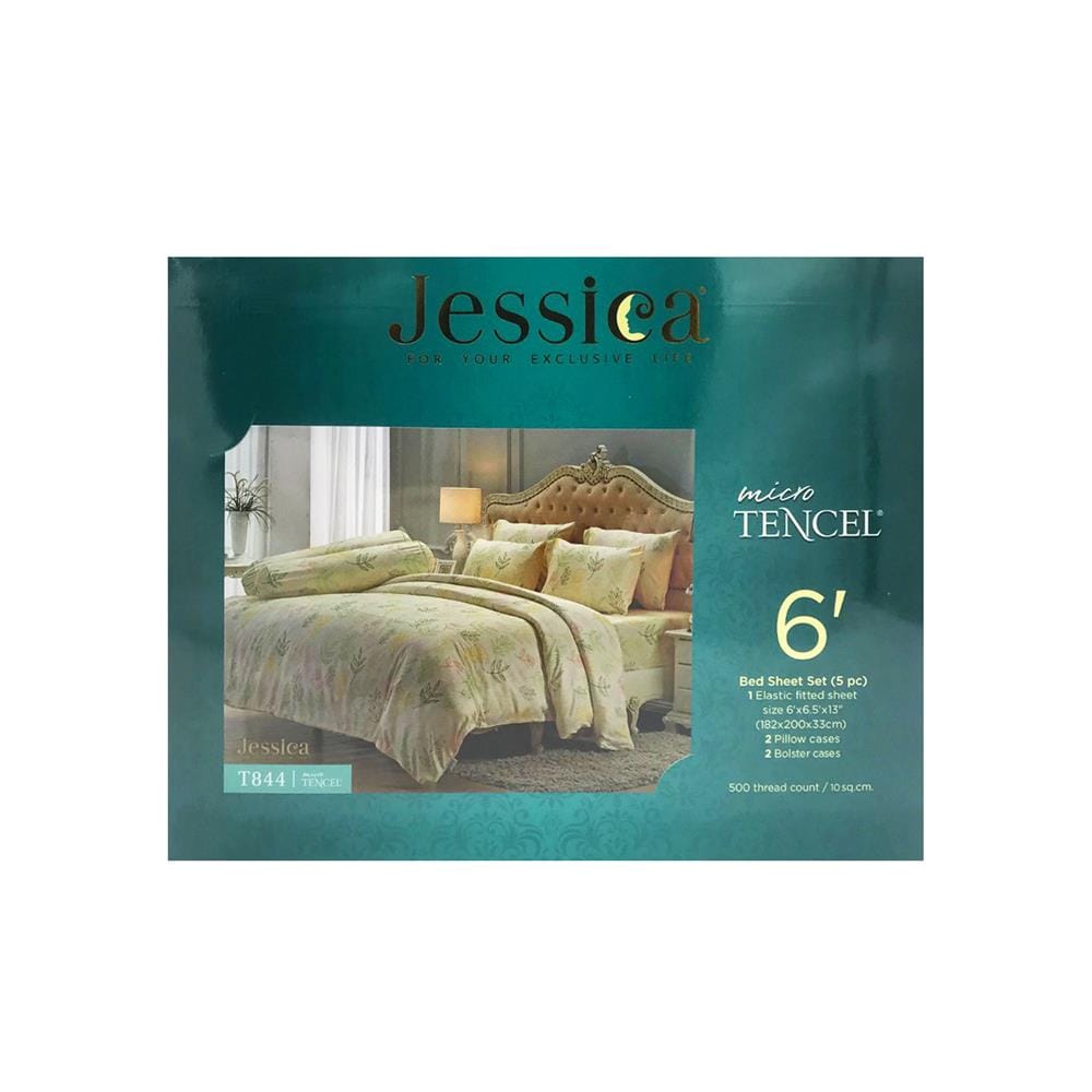 ชุดผ้าปูที่นอน 6 ฟุต 5 ชิ้น JESSICA TENCEL 20164-T844