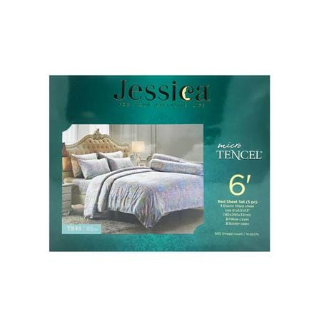 ชุดผ้าปูที่นอน 6 ฟุต 5 ชิ้น JESSICA TENCEL 20164-T846_3