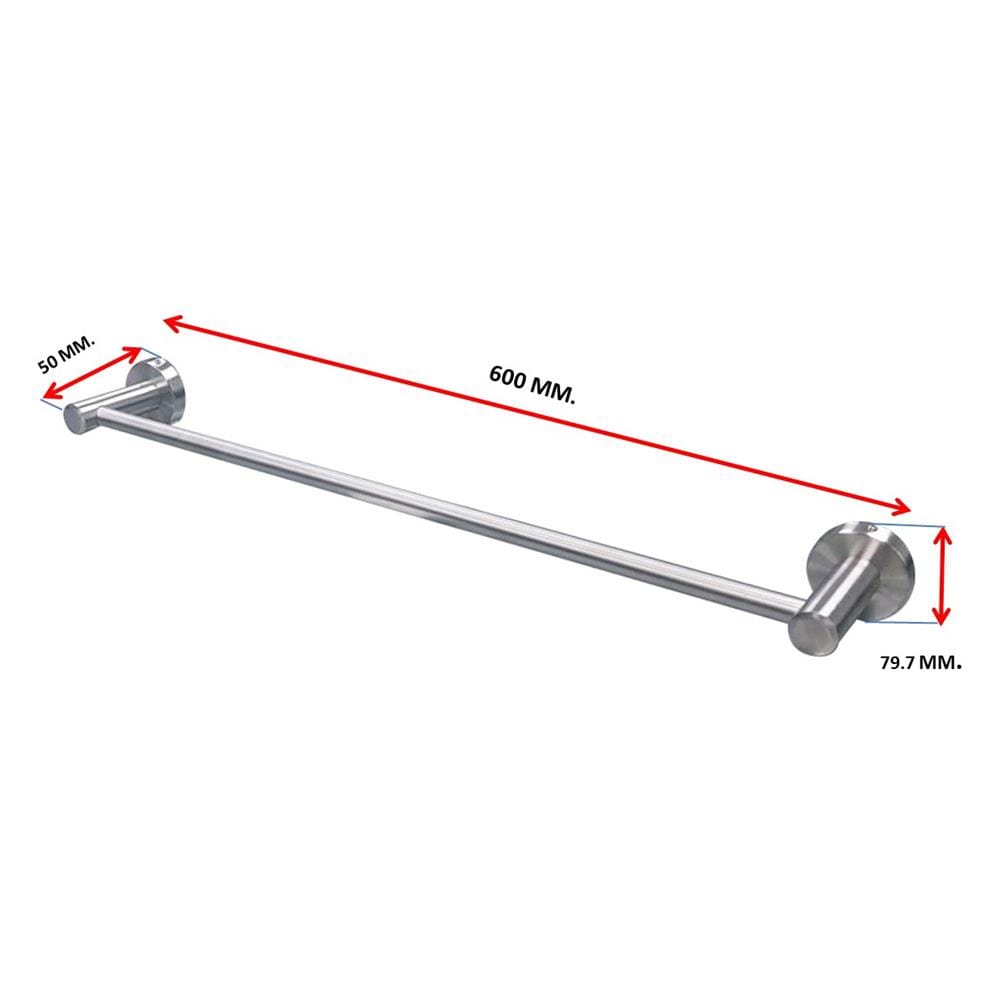 ราวแขวนผ้า LUZERN AS-5060S 60 ซม. สเตนเลส