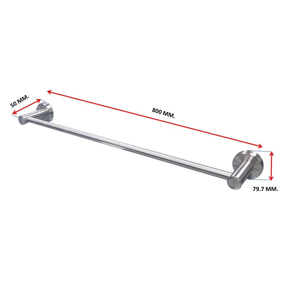 ราวแขวนผ้า LUZERN AS-5080S 80 ซม. สเตนเลส