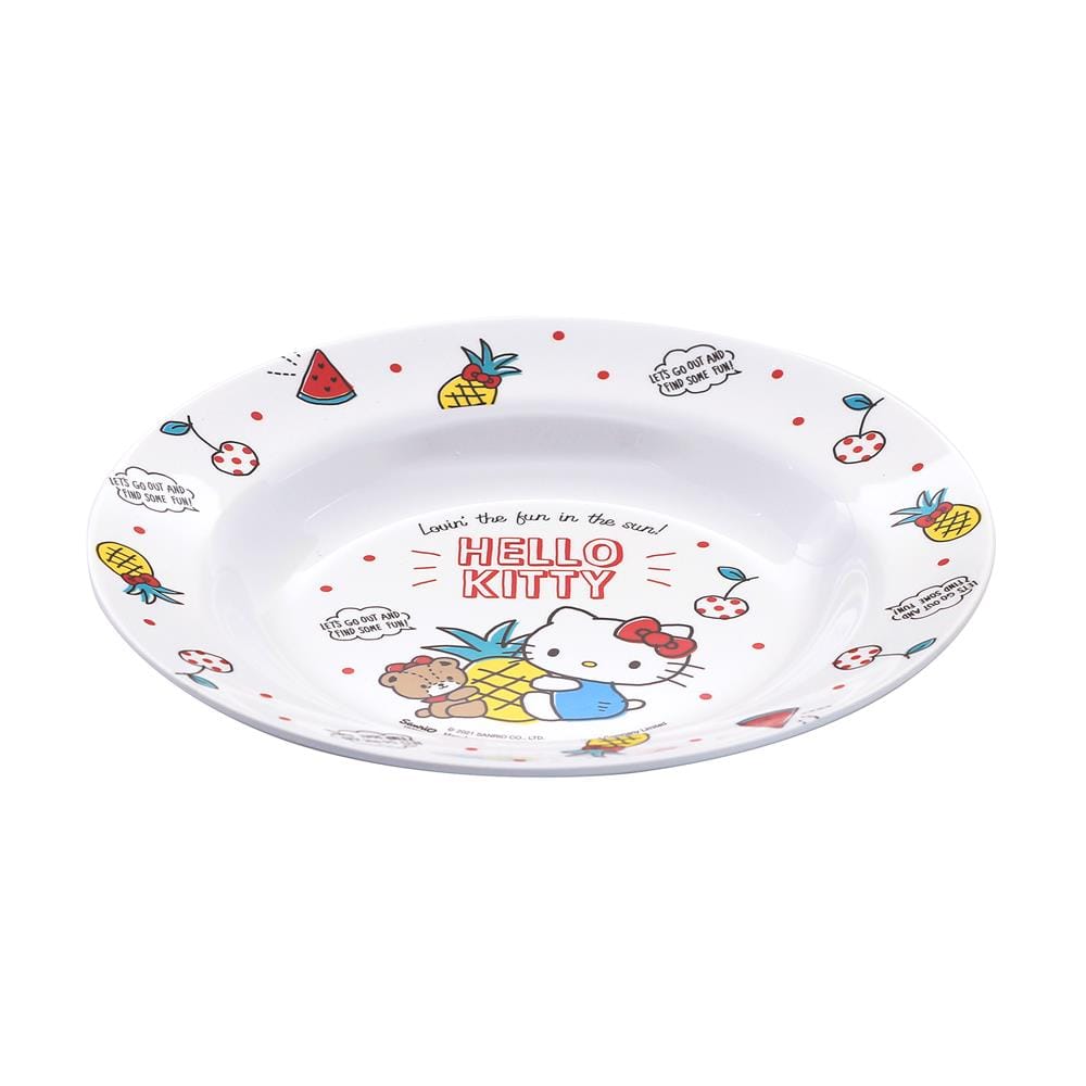 จานเมลามีนลึก 9 นิ้ว SUPERWARE KITTY SUMMER FRUITS