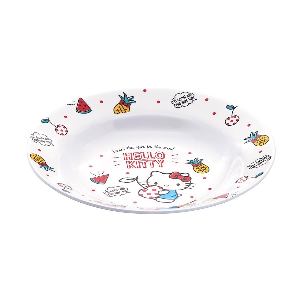 จานเมลามีนลึก 8 นิ้ว SUPERWARE KITTY SUMMER FRUITS