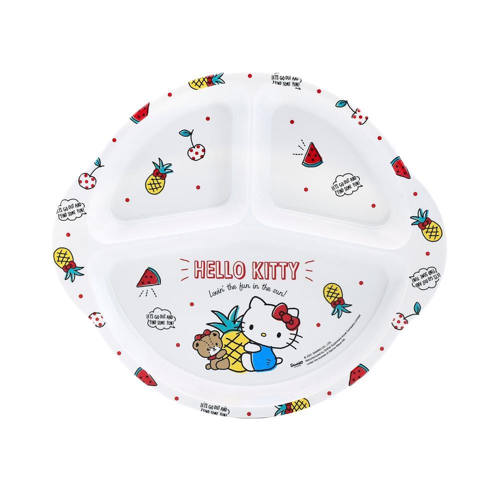 ถาดหลุมเมลามีน 11" SUPERWARE KITTY SUMMER FRUITS