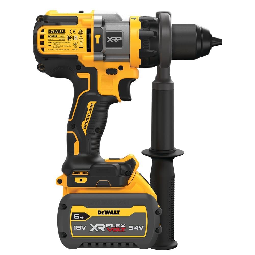 สว่านกระแทกไร้สาย (พร้อมแบตเตอรี่) DEWALT DCD999T1-B1 20 โวลต์