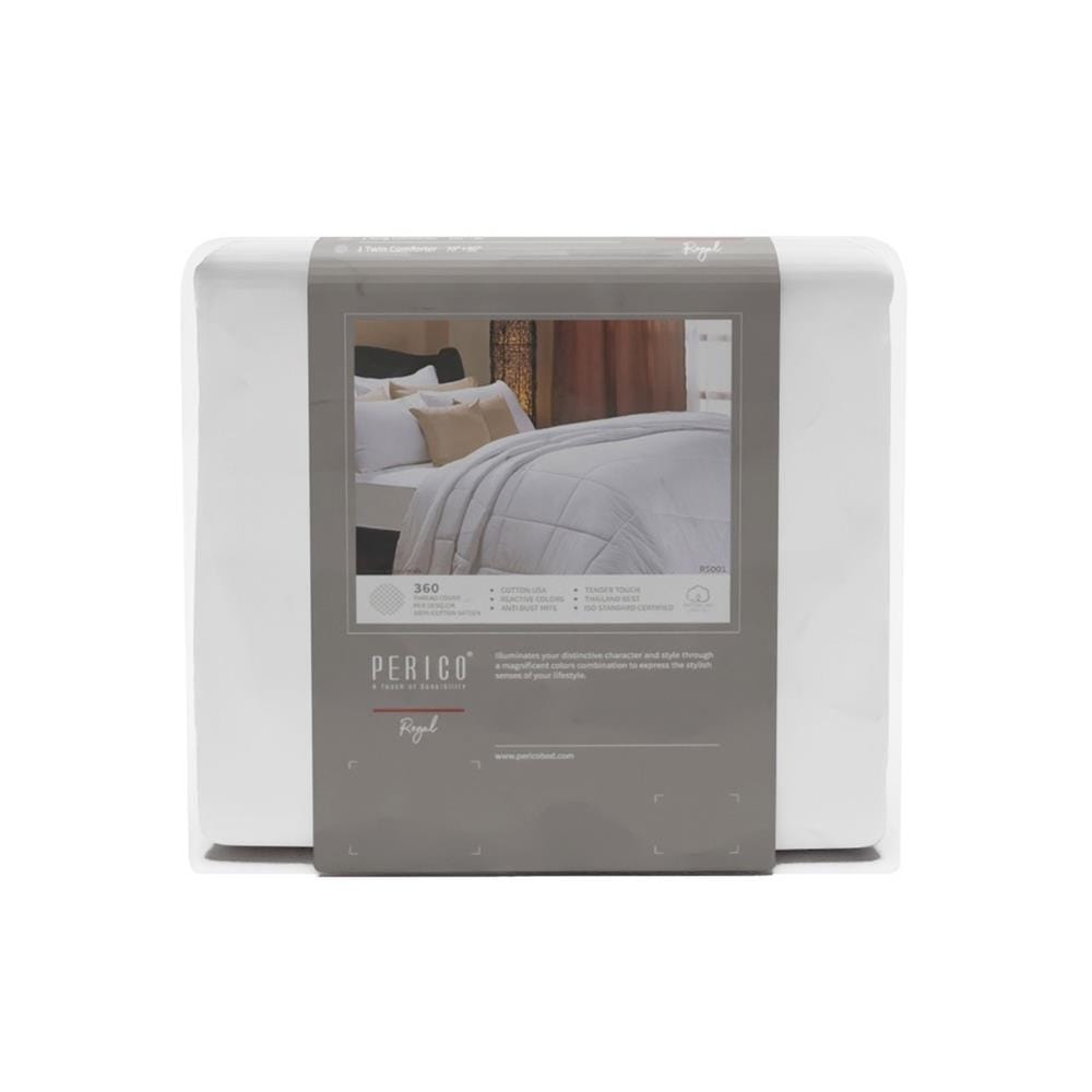 ชุดผ้าปูที่นอน 6 ฟุต 3 ชิ้น PERICO REGAL SOLID RS001