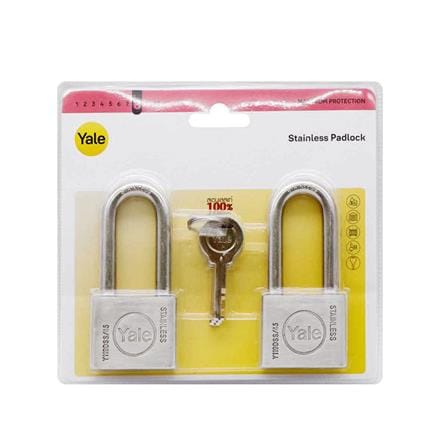 กุญแจคีย์อะไลท์ YALE Y119D SS 45 มม. สีสเตนเลส (แพ็ก 2 ชิ้น)_1