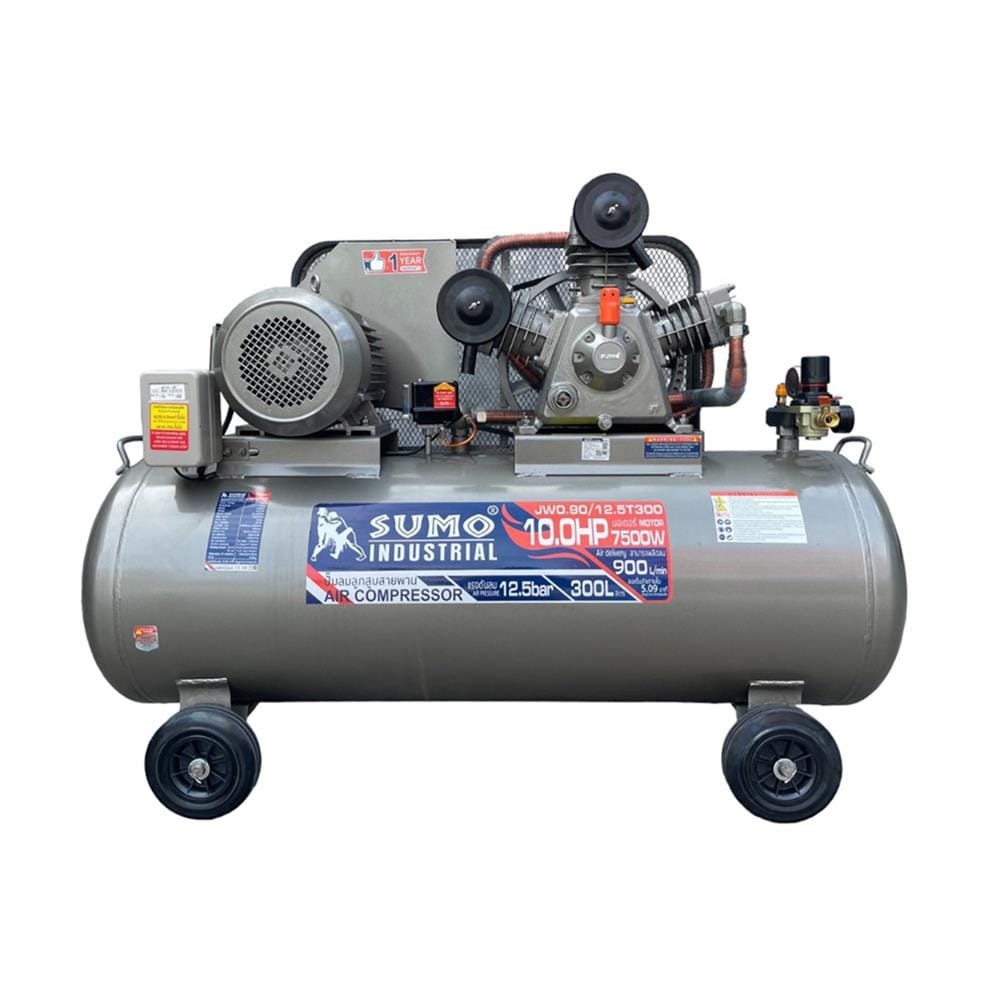 ปั๊มลมสายพาน SUMO JW0.90/12.5T300 10 แรงม้า 300 ลิตร