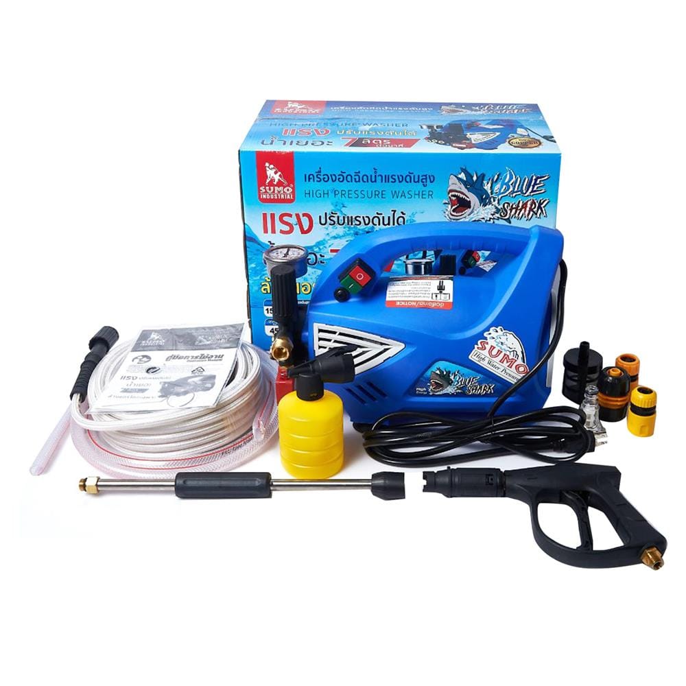 เครื่องฉีดน้ำแรงดันสูง SUMO BLUE SHARK 120 บาร์ 1500 วัตต์