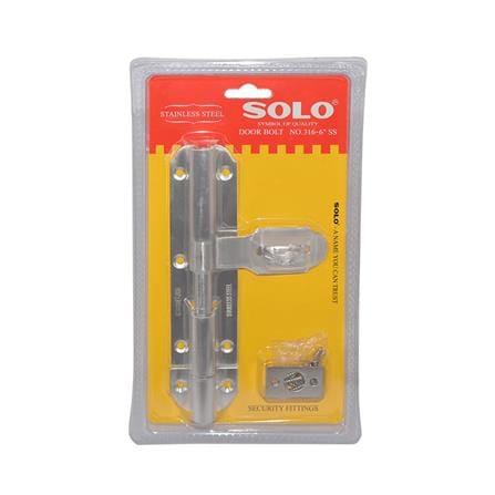 กลอนขวาง SOLO 316 6 นิ้ว สีสเตนเลส_1