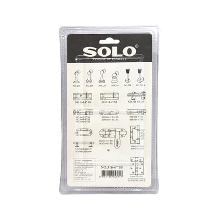 กลอนขวาง SOLO 316 6 นิ้ว สีสเตนเลส_2