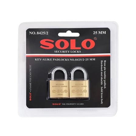 กุญแจคีย์อะไลก์ SOLO 8425 25 มม. สีทองเหลือง 2 ตัว/ชุด_5