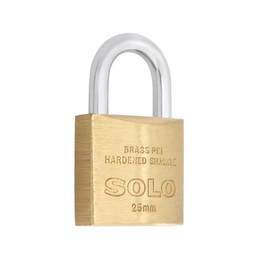 กุญแจคีย์อะไลก์ SOLO 8425 25 มม. สีทองเหลือง 3 ตัว/ชุด