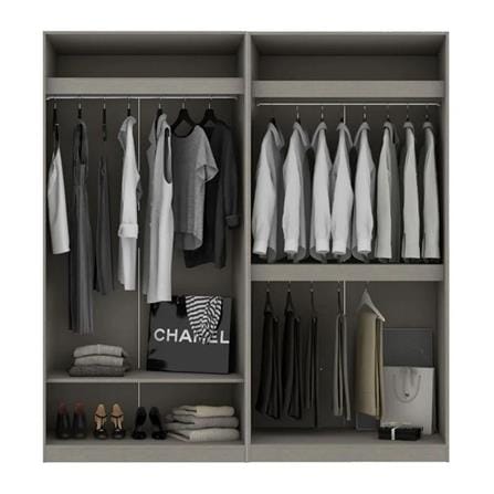 ตู้เสื้อผ้า 4 บานเปิด KONCEPT BLOX 200 ซม. สีเลกาโต้_1