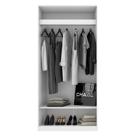 ตู้เสื้อผ้า 2 บานเปิด KONCEPT BLOX 100 ซม. สีขาว_1