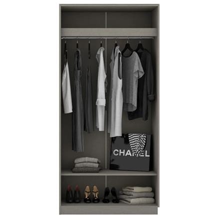 ตู้เสื้อผ้า 2 บานเปิด KONCEPT BLOX 100 ซม. สีไลท์วู้ด_1