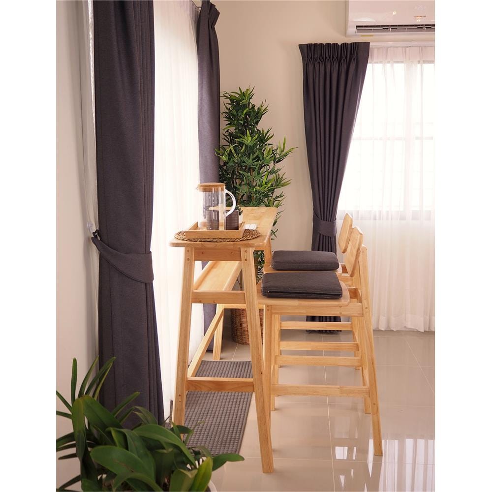 ชุดโต๊ะบาร์ BAAN FURNITURE HERMES SET 120 ซม. สีไม้ธรรมชาติ