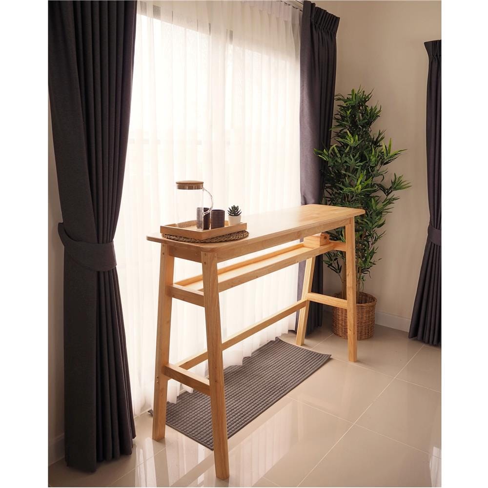 ชุดโต๊ะบาร์ BAAN FURNITURE HERMES SET 150 ซม. สีไม้ธรรมชาติ