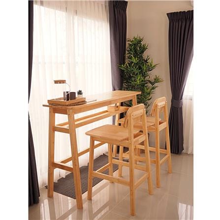 ชุดโต๊ะบาร์ BAAN FURNITURE HERMES SET 150 ซม. สีไม้ธรรมชาติ_1