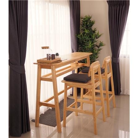 ชุดโต๊ะบาร์ BAAN FURNITURE HERMES SET 150 ซม. สีไม้ธรรมชาติ_2