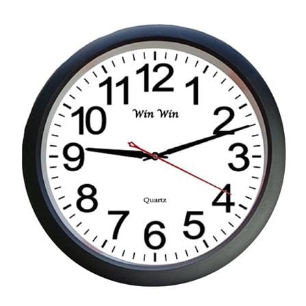 นาฬิกาแขวน WIN WIN CLOCK15 15 นิ้ว สีดำ_0