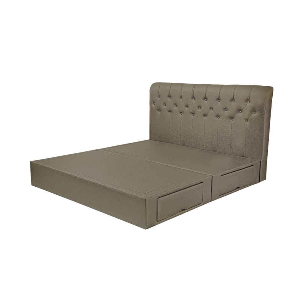 ฐานรองหัวเตียง 6 ฟุต HOME LIVING STYLE ROME-L สี TAUPE
