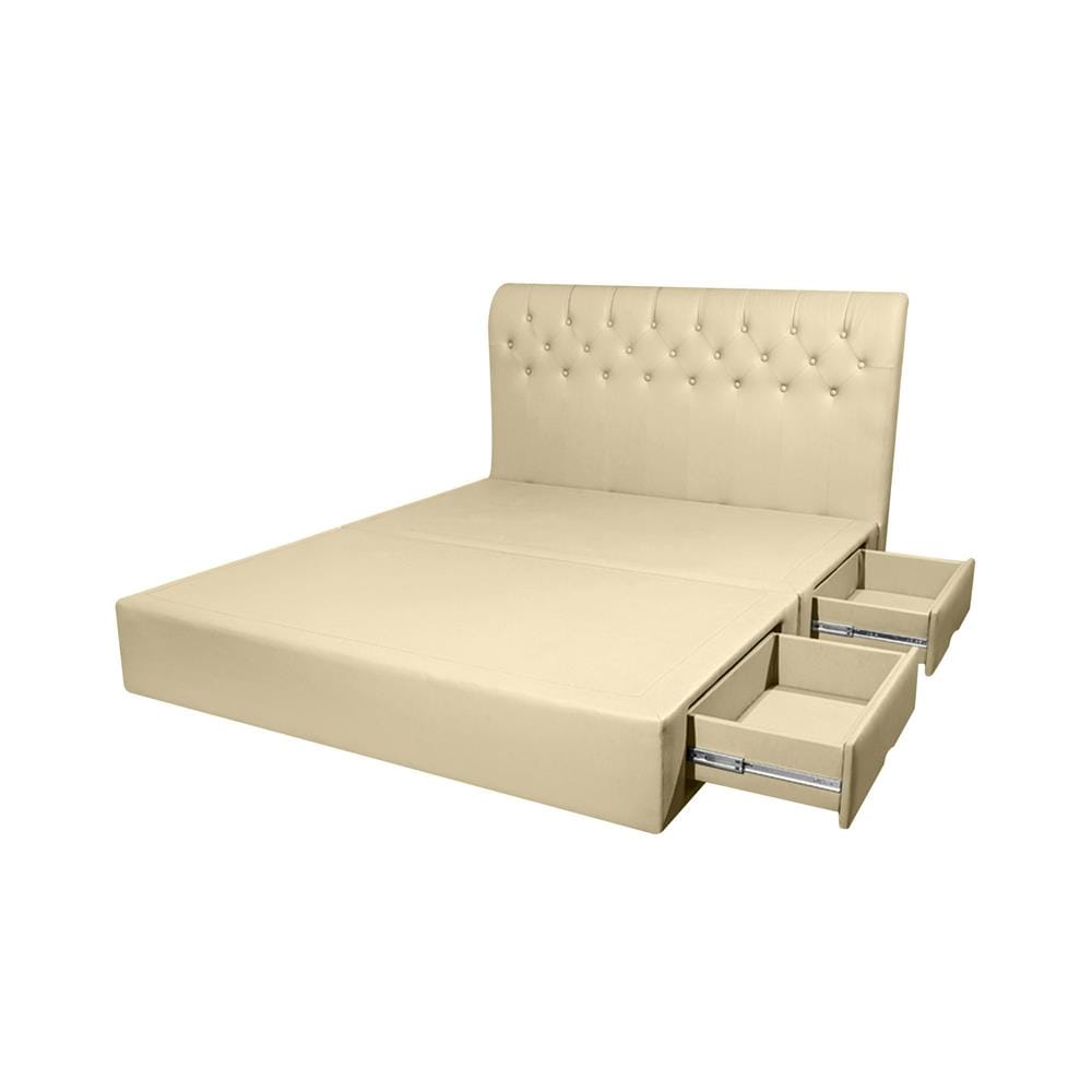 ฐานรองหัวเตียง 6 ฟุต HOME LIVING STYLE ROME-L สีครีม