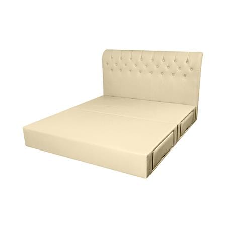 ฐานรองหัวเตียง 6 ฟุต HOME LIVING STYLE ROME-L สีครีม
