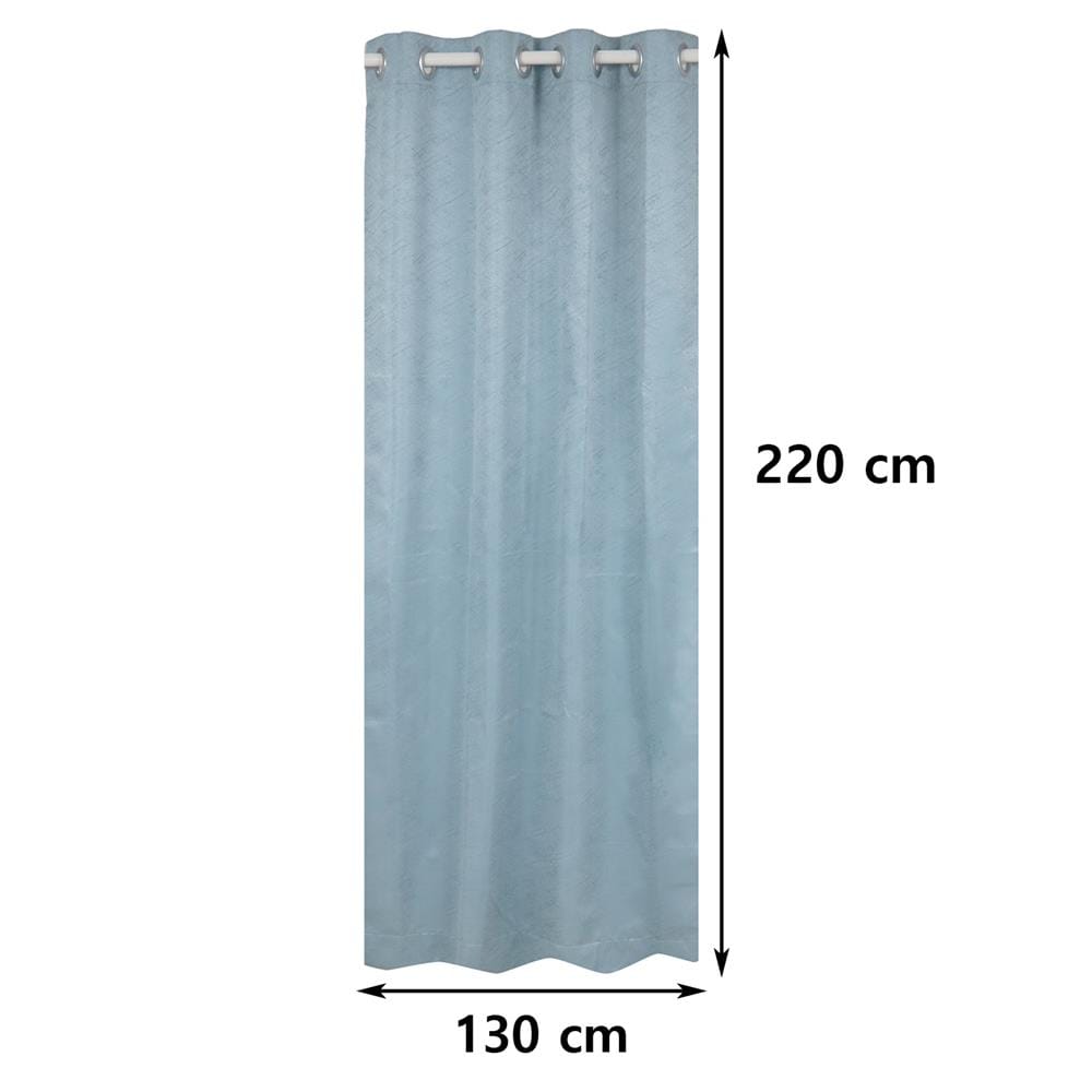 ผ้าม่าน EYELET HOME LIVING STYLE DURHAM UV 130X220 ซม. สีฟ้า