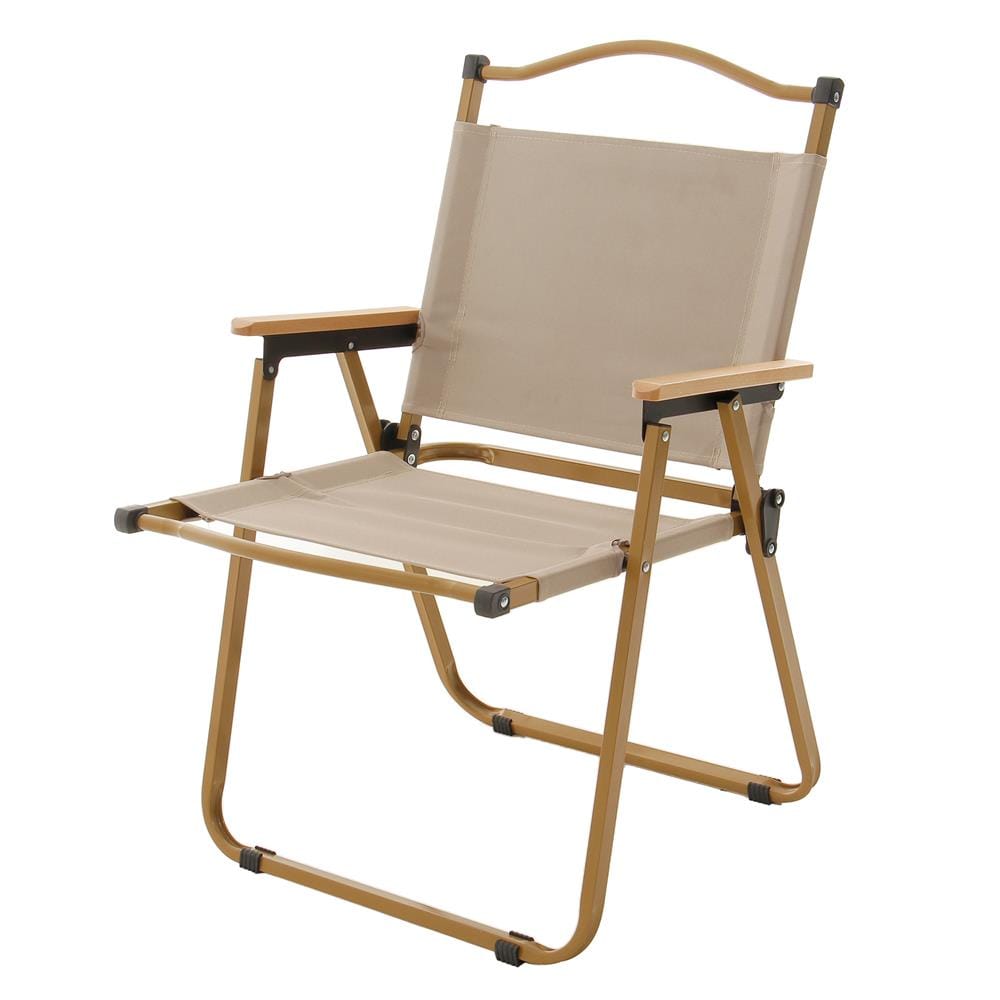 เก้าอี้พับตั้งแคมป์ SPRING WOOD GRAIN ไซซ์ M สีครีม