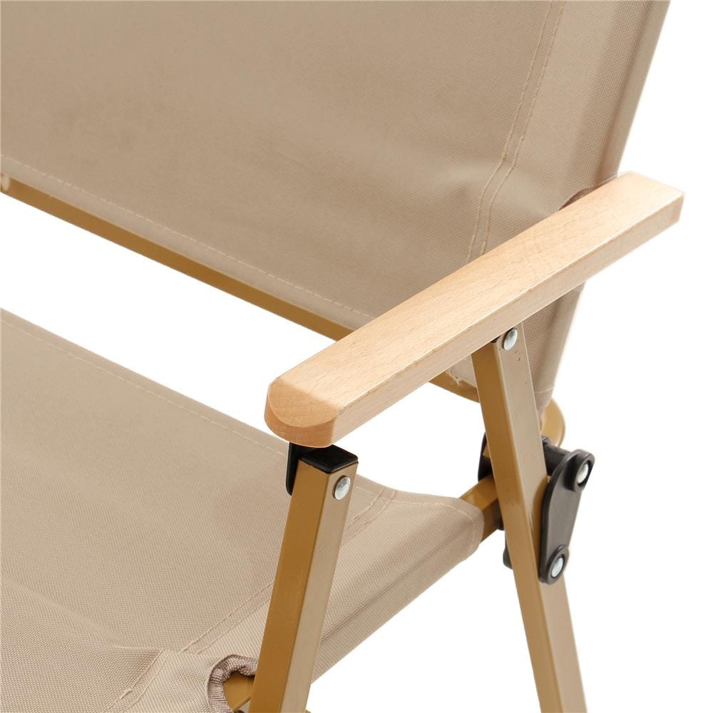 เก้าอี้พับตั้งแคมป์ SPRING WOOD GRAIN ไซซ์ M สีครีม