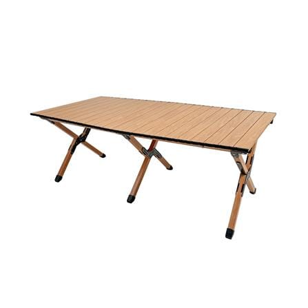 โต๊ะพับตั้งแคมป์ SPRING WOOD GRAIN 120X60 ซม. สีน้ำตาลอ่อน_0