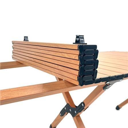 โต๊ะพับตั้งแคมป์ SPRING WOOD GRAIN 120X60 ซม. สีน้ำตาลอ่อน_3