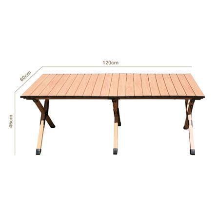 โต๊ะพับตั้งแคมป์ SPRING WOOD GRAIN 120X60 ซม. สีน้ำตาลอ่อน_11